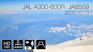 [12万回再生 名アナウンス]  JAL1871便から見る富士山。そして桜島噴火のアナウンス [JA8559]