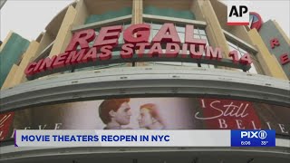 Movie theaters reopen in NYC