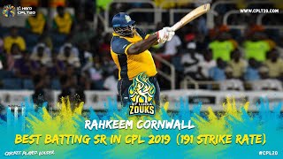 RAHKEEM CORNWALL BEST BATTING SR IN CPL 2019 | #CPL20 #CricketPlayedLouder #Rahkeem #SLZInFocus