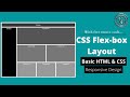 Responsive CSS Flex-box Layout | Basic HTML & CSS