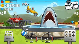 Hill Climb Racing - BIG FINGER vs SHARK | Gameplay