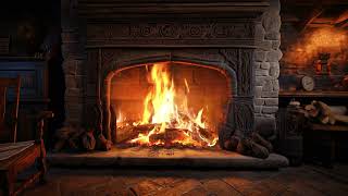Winter Coziness | Stay Warm For Instant Sleep With A Crackling Fireplace | Fire | Fireplace Burning