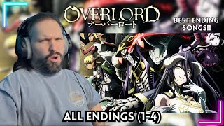 New Anime Fan Reacts To Overlord ALL Endings (1-4)