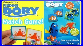Finding Dory Memory Match Game!  NEW FINDING DORY TOYS!  Dory, Nemo, & Hank!  FUN GAMES FOR KIDS