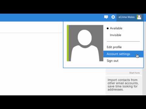 Outlook.com Account Settings Outlook.com Account Settings