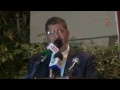 مشهد مؤثر محمد مرسي يقطع إجتماع شعبي ويرفع أذان العشاء بنفسه