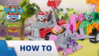 PAW Patrol Dino Rescue Deluxe Vehicles Unboxing and How To Play - PAW Patrol Official & Friends