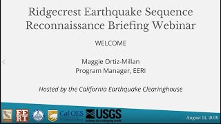 July 2019 Ridgecrest Earthquake Sequence Reconnaissance Briefing