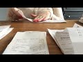 asmr sorting paper slips