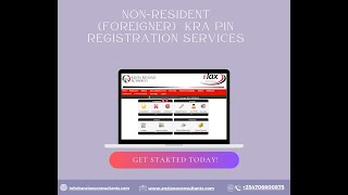 Non-Resident (Foreigner) KRA PIN Registration in Kenya