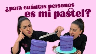 CÓMO SABER PARA CUANTAS PERSONAS ES TU PASTEL | COMO CORTAR MI PASTEL | CUANTO RINDE MI MOLDE