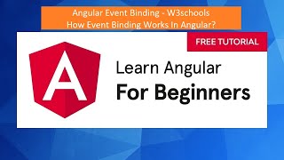 Angular Event Binding | How Event Binding works in Angular? | W3schools