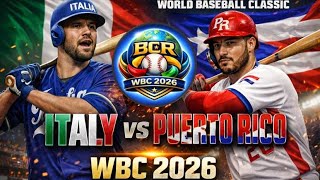 Italy vs Puerto Rico 2026 WBC Quarterfinals | World Baseball Classic Play-By-Play & Watch Party