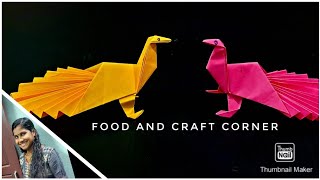 #origami #paperfolding Origami peacock - paper folding /papier falten/paper crafts