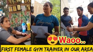 Prank on Female GYM trainer | epic Reaction | Vinay Artist