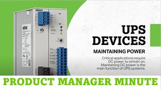 Product Manager Minute: Uninterruptible Power Supplies (UPS)