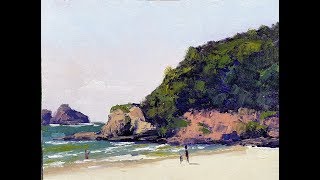 Learn To Paint TV E80 "Broken Head Beach" Beach Painting In Acrylics or Oil Paints