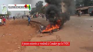 Conakry : Les 8 jeunes tués ces dernières semaines ont rejoint leur dernière demeure ce vendredi