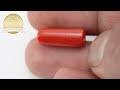 Premium Italian Red Coral 7.980ct - 8.769 Ratti | Certified Quality | Ratna Gems