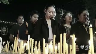 ชาวหัวหินร่วมจุดเทียน-ร้องเพลงไว้อาลัย สำนึกในพระมหากรุณาธิคุณ