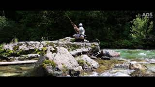 Fliegenfischen an der Savinja im Oberlauf, Revier 2 Ljubno ob Savinji - Orvis Superfine Glass