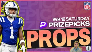 NFL Player Props - Top Prop Bets on PRIZEPICKS + UNDERDOG for Saturday Week 18