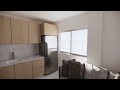 tiny apartment design with maximum storage. 4 apartments in 9.5x10m with 2 bedrooms