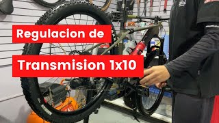 ¿Cómo regular el cambio trasero de tu bicicleta? Tranmision Shimano Deore 1x10V