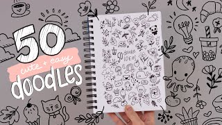 50 Cute Doodle Ideas for When You're Bored at School | Easy Beginner Doodles