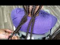 Criss cross braids with butterfly 🦋 buns Stitch braids