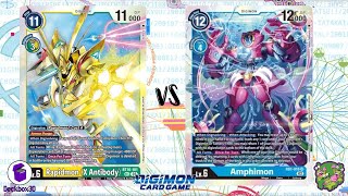 DIGIMON TCG: FINAL local match Rapidmon X (Green) vs Amphimon (Blue) | OOPS!