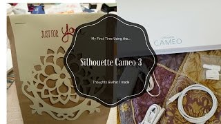 Silhouette Cameo 3 My first time using it!