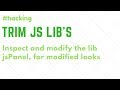 How to modify JS library. Inspect CSS for jsPanel and change how it is displayed