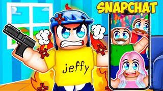 Jeffy Is FURIOUS In Roblox Snapchat!