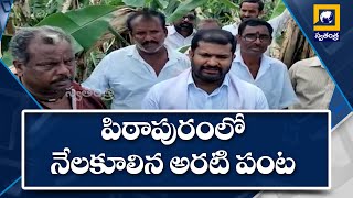 పిఠాపురం: అకాల వర్షాలతో అరటి పంటకు తీవ్ర నష్టం: జనసేన నేత పిల్లా శ్రీధర్ | Swatantra TV