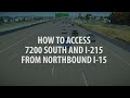 New I-15 NB Ramp System