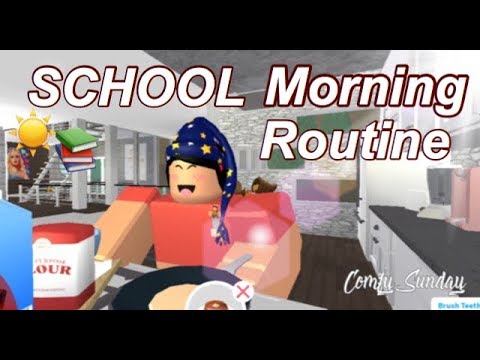 Roblox Bloxburg| My School Morning Routine - YouTube