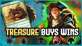 🔴🟢CRAZY Ways To Win With Gruul TREASURE | MTG Arena Foundations Standard