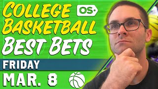 College Basketball Picks Today (3/8/24) | Best NCAAB Bets & Predictions