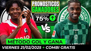 ⚽PRONÓSTICOS FÚTBOL DE EUROPA (21/02/2025) ​✅COMBINADA GRATIS✅