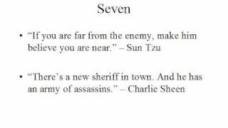 The Art of War, by Charlie Sheen and Sun Tzu