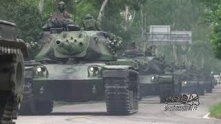 【金門國軍】M60A3*9加M88A1*1全副武裝道路機動/聽說M60A3明年起換引擎延長服役年限