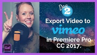 How to Export Hd & 4K Video to Vimeo from Adobe Premiere Pro CC
