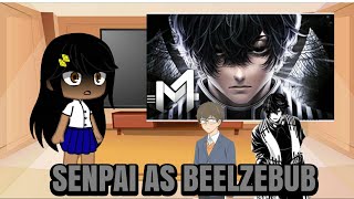 Nagatoro-san reagindo a o rap do Beelzebub | Senpai as Beelzebub | @M4rkim | Edvel-chan gacha life