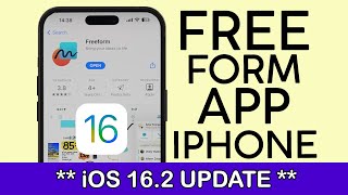 What is Free Form | How To Use Freeform | iOS 16 2 Update 2022