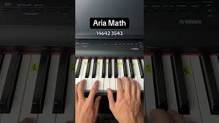 Aria Math - Minecraft Theme Easy Piano Tutorial #piano #minecraft #easy