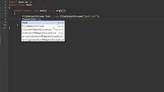FileOutputStream class Example