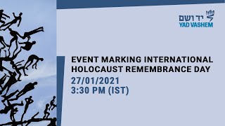 Event Marking International Holocaust Remembrance Day 27/01/2021 3:30 PM (IST)