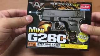 [황's TV ] 아카데미 MINI G26C       GLOCK26C BB  gun airsoft