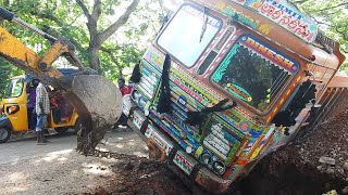 Giant Truck Stuck in Mud Video | Ashok Leyland Truckwala Driver | Lorry Videos |  TruckWala